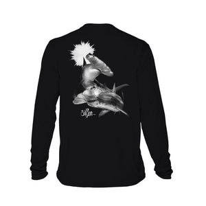 Dual Hammerheads Long Sleeve Performance Tee