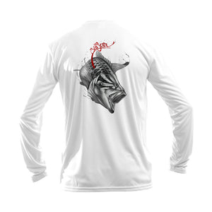 Bass/Worm Long Sleeve Performance Tee
