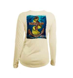 Anchor Eel Long Sleeve V-Neck Performance Tee