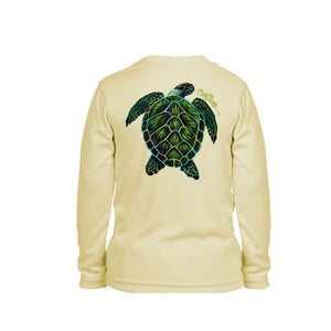 Electric Turtle Long Sleeve Toddler Performance Tee
