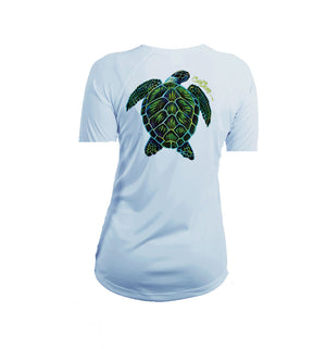 Electric Turtle Short Sleeve V-Neck Performance Tee