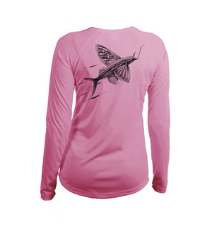 Flying Fish Long Sleeve V-Neck Performance Tee