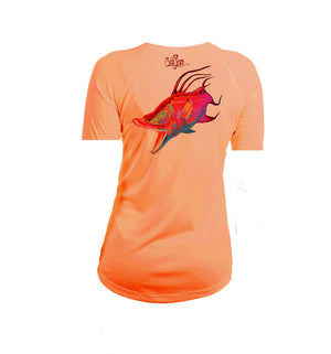 Glow Hog Short Sleeve V-Neck Performance Tee