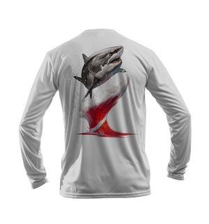 Great White Unisex Long Sleeve Performance Tee
