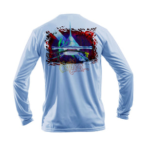 Hammerhead Dive Flag Long Sleeve Performance Tee