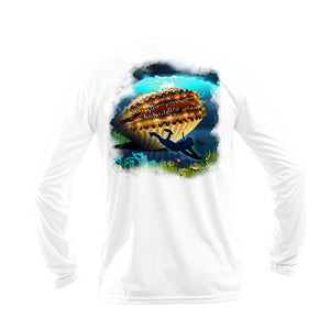 Hangry Scallop Long Sleeve Performance Tee