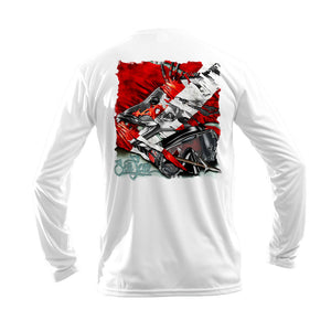 Hogfish Dive Flag Long Sleeve Performance Tee