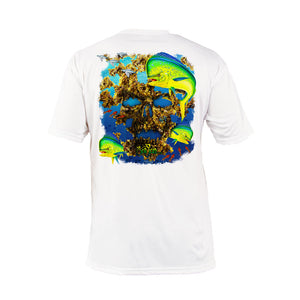 Mahi Skull Short Sleeve Performance Tee