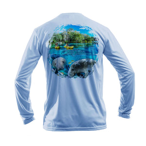 Manatee Kayak Long Sleeve Performance Tee