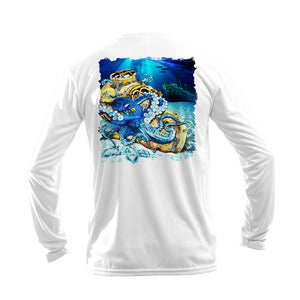 Octo Dive Helmet Long Sleeve Performance Tee