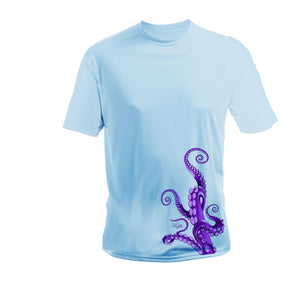 Octo Legs Purple Short Sleeve Performance Tee