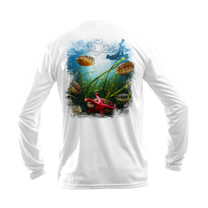 Scallop Long Sleeve Performance Tee