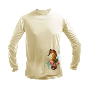 Seahorse (Reef)  Long Sleeve Performance Tee