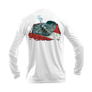 Stingray Dive Flag Long Sleeve Performance Tee