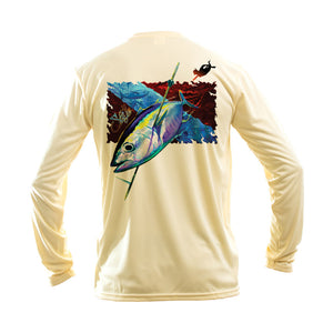 Tuna Dive Flag Long Sleeve Performance Tee