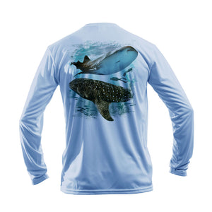 Whale Shark Long Sleeve Performance Tee