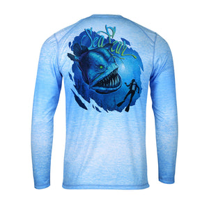 Angler Fury on Unique Long Sleeve Performance Tees