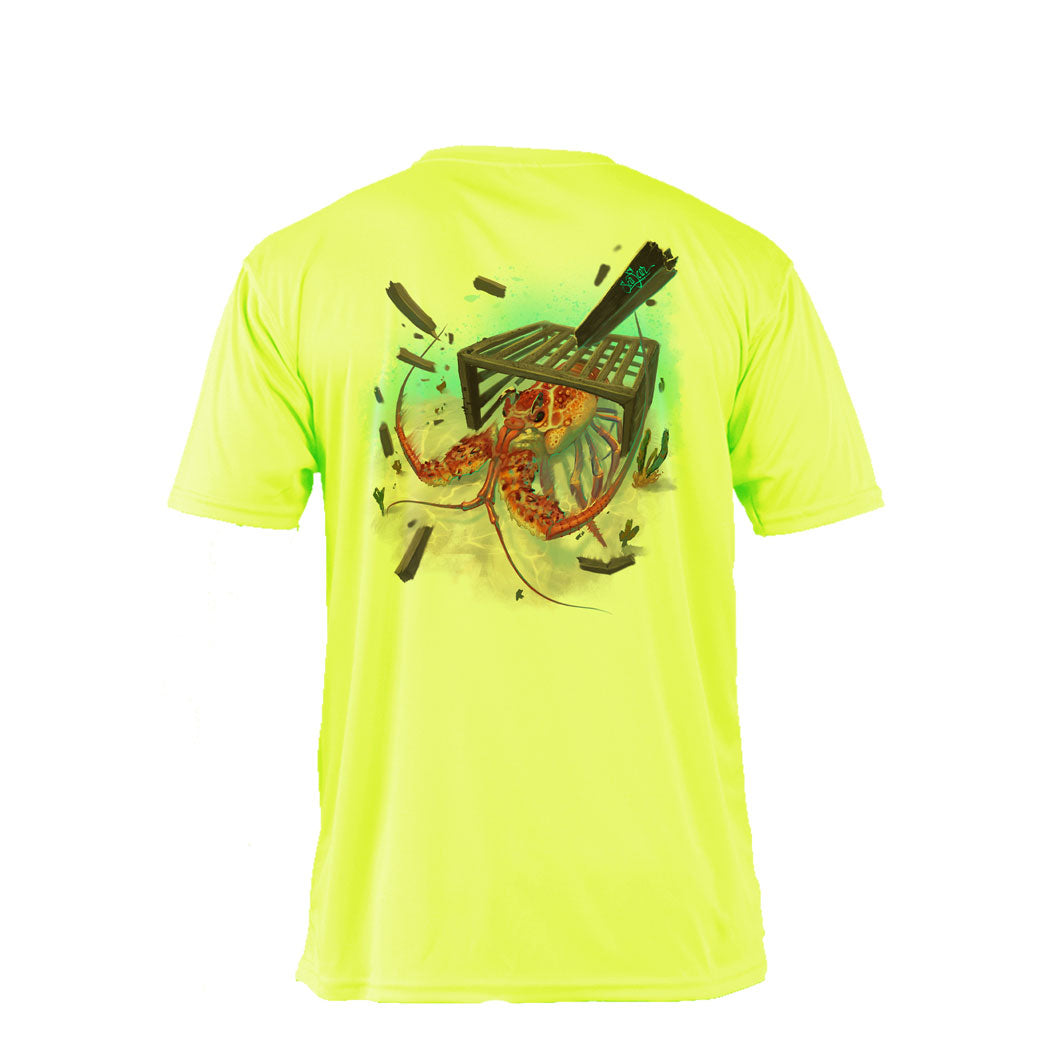 Angry Lobster Long Sleeve Unisex Performance Tee