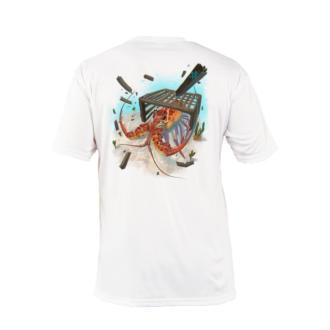 Angry Lobster Long Sleeve Unisex Performance Tee