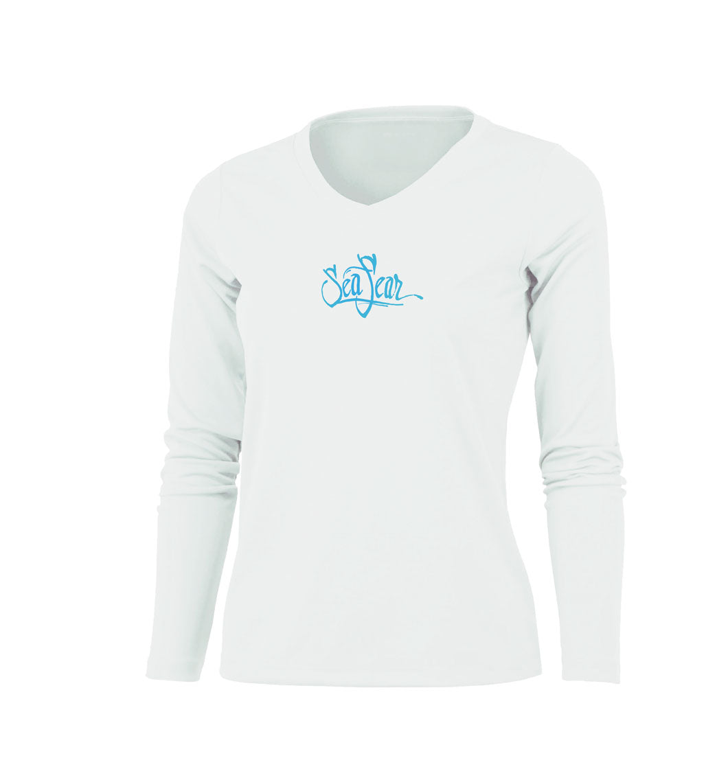 Angry Lobster  Long Sleeve V-Neck Performance Tee