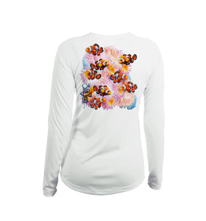 Clown Reef Long Sleeve V-Neck Performance Tee