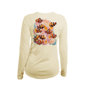 Clown Reef Long Sleeve V-Neck Performance Tee