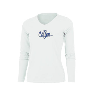 Clown Reef Long Sleeve V-Neck Performance Tee