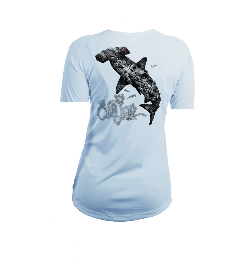 Hammerhead Coral V-Neck Performance Tee