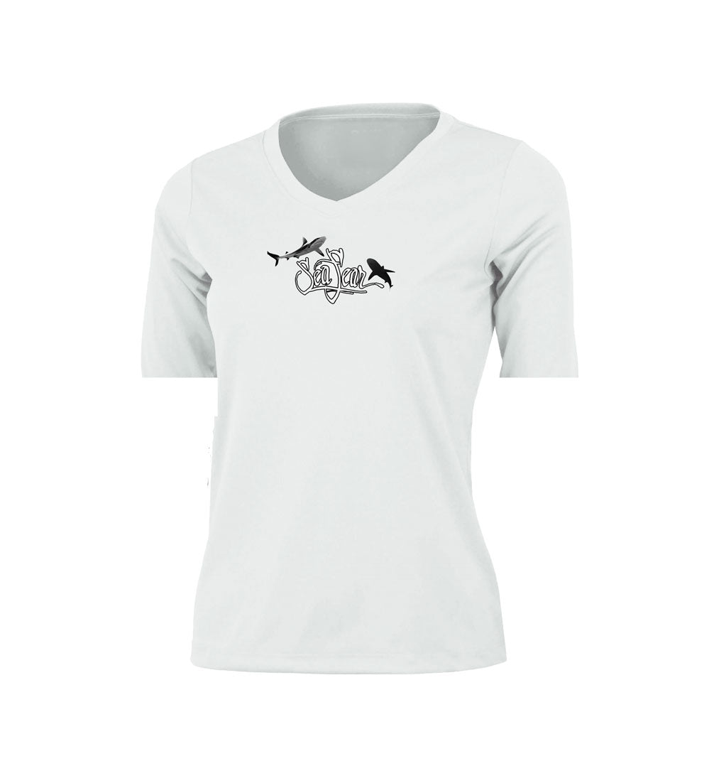 Hammerhead Coral V-Neck Performance Tee