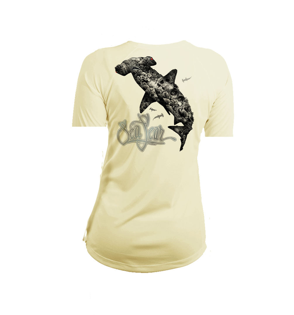 Hammerhead Coral V-Neck Performance Tee