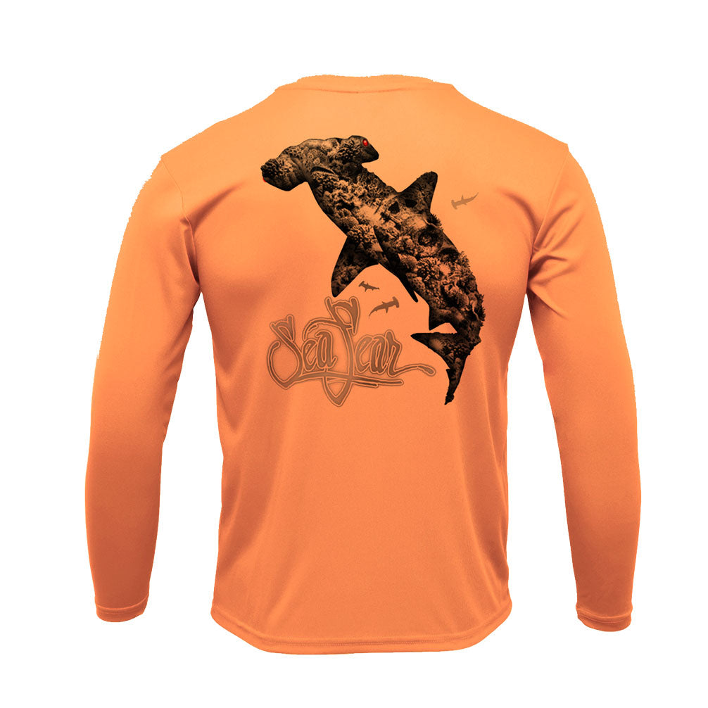 Coral Hammerhead Long Sleeve Performance Tee – Sea Fear UPF 50+ apparel