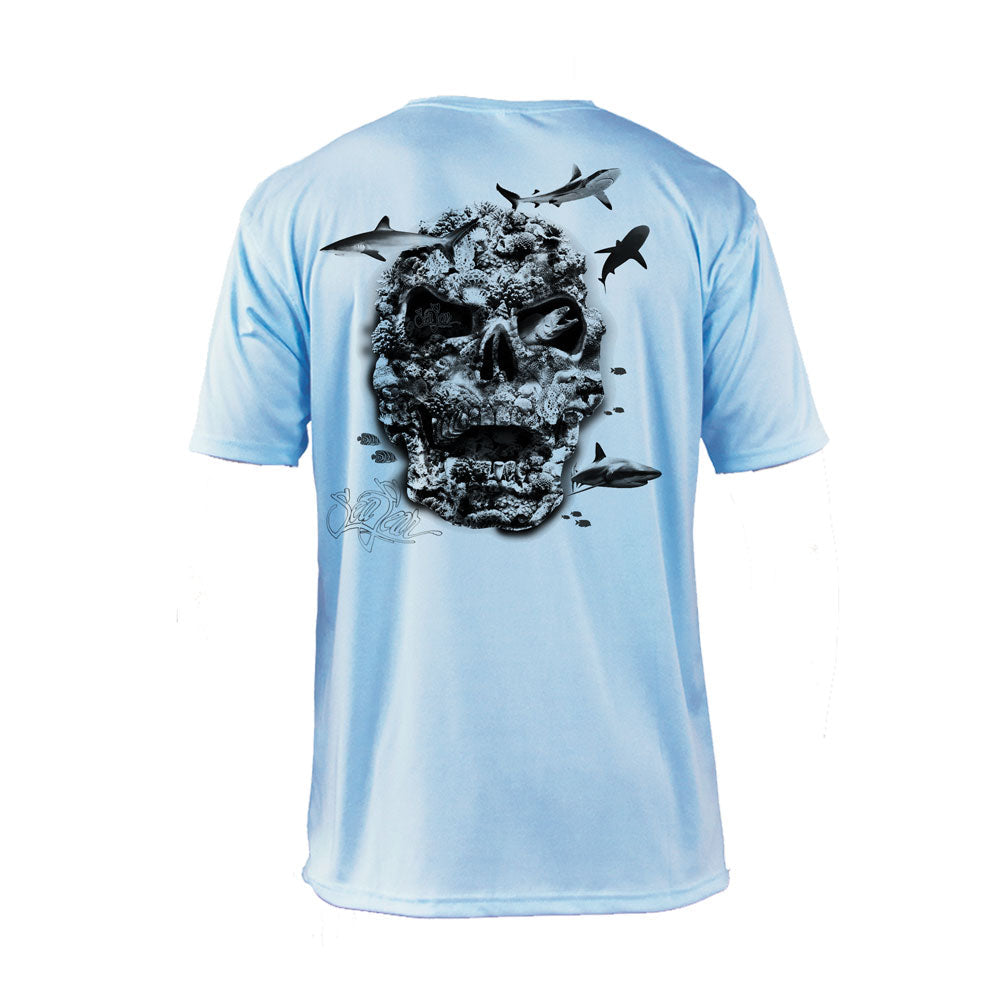 Coral Reef Skull Performance Tee