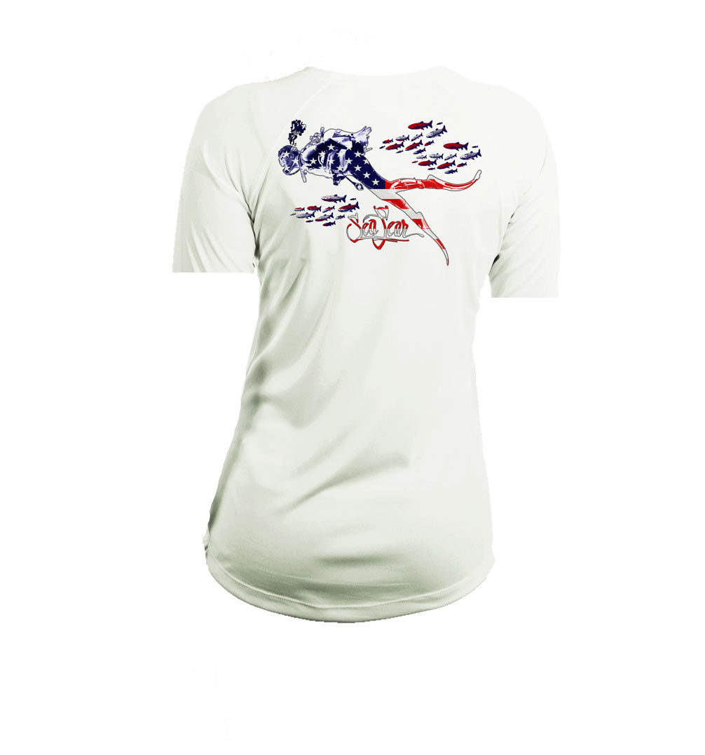 Diver US V-Neck Performance Tee
