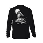 Dual Hammerheads Long Sleeve Performance Tee in Black – Sea Fear UPF 50+ apparel
