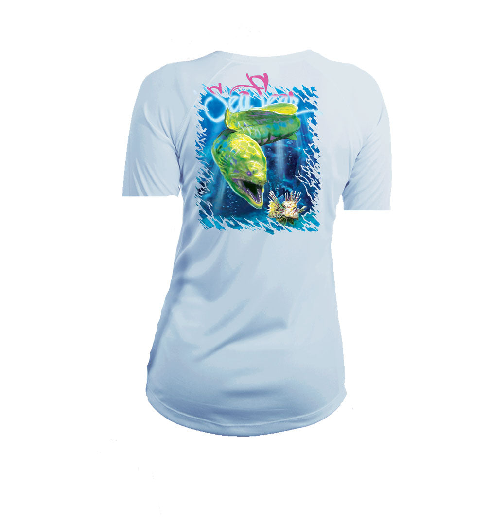 Eel Lionfish V-Neck Performance Tee