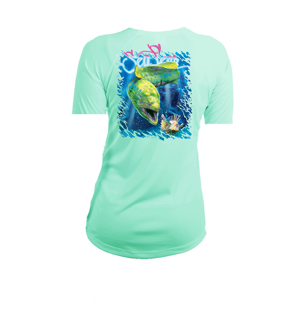 Eel Lionfish V-Neck Performance Tee