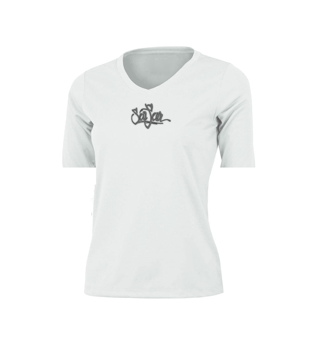 Flying Fish Long Sleeve V-Neck Performance Tee