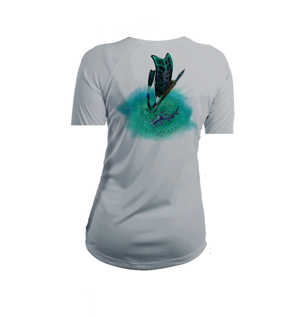 Free Diver V-Neck Performance Tee