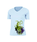 Green Octo V-Neck Performance Tee