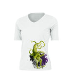 Green Octo V-Neck Performance Tee