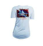 Hammerhead Dive Flag V-Neck Performance Tee