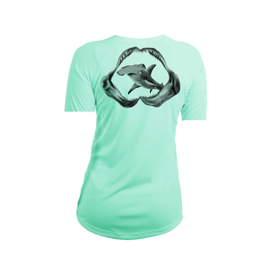 Jaws Hammerhead V-Neck Performance Tee