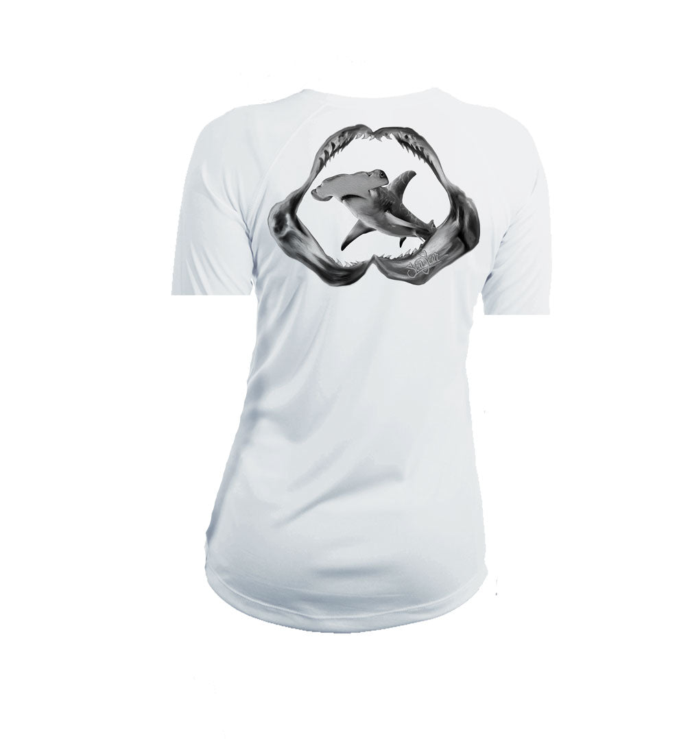 Jaws Hammerhead V-Neck Performance Tee