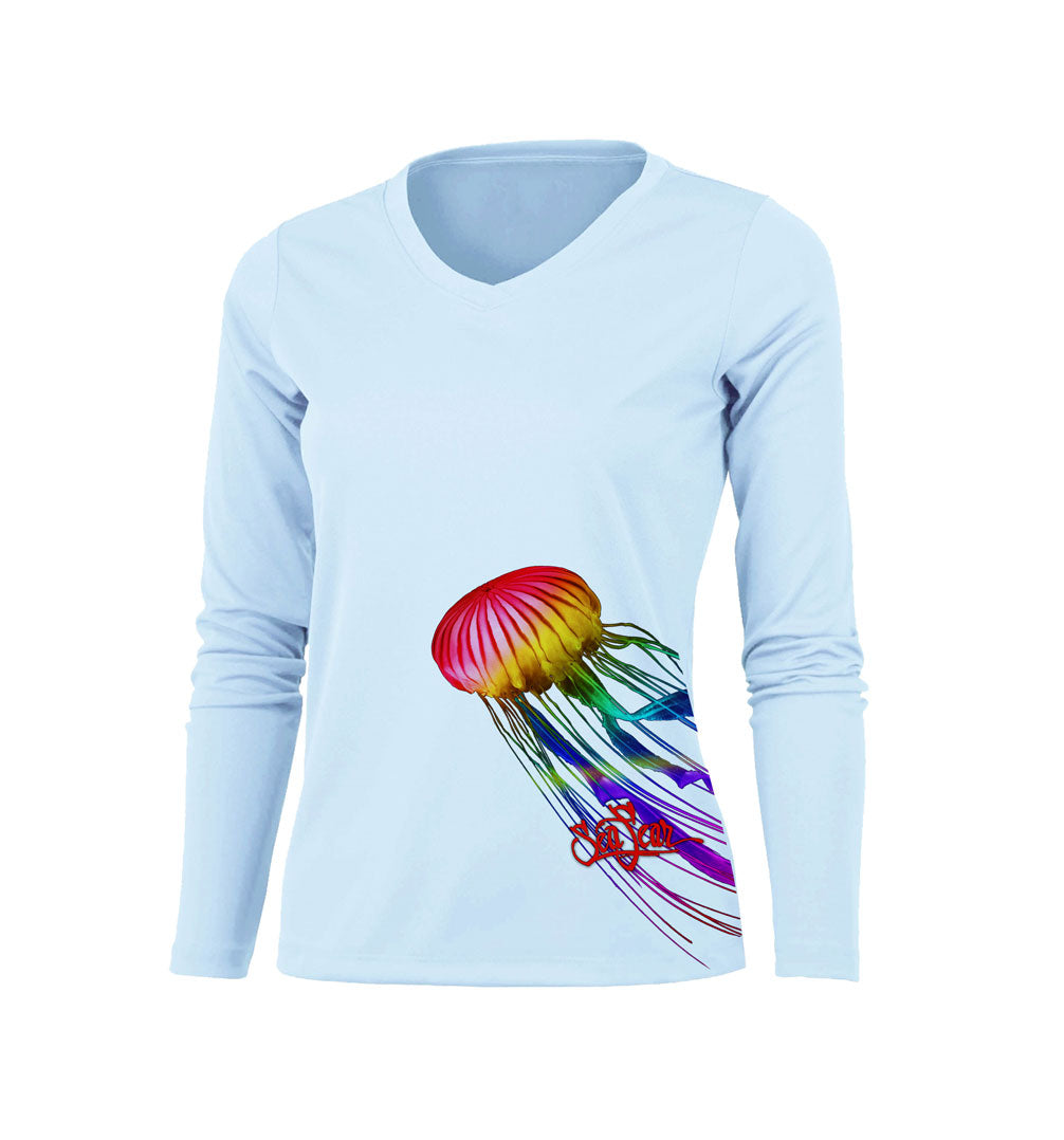 Jellyfish V-Neck Performance Tee