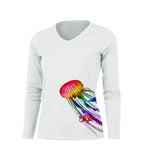 Jellyfish V-Neck Performance Tee