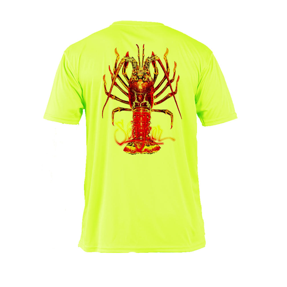Large Lobster Short Sleeve - Neon Yellow