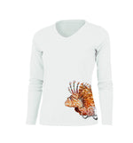 Lionfish V-Neck Performance Tee