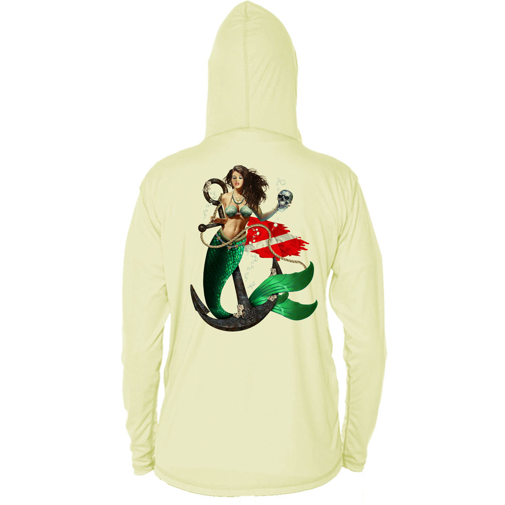 Mermaid Anchor Long Sleeve Performance Hoody