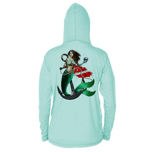 Mermaid Anchor Long Sleeve Performance Hoody