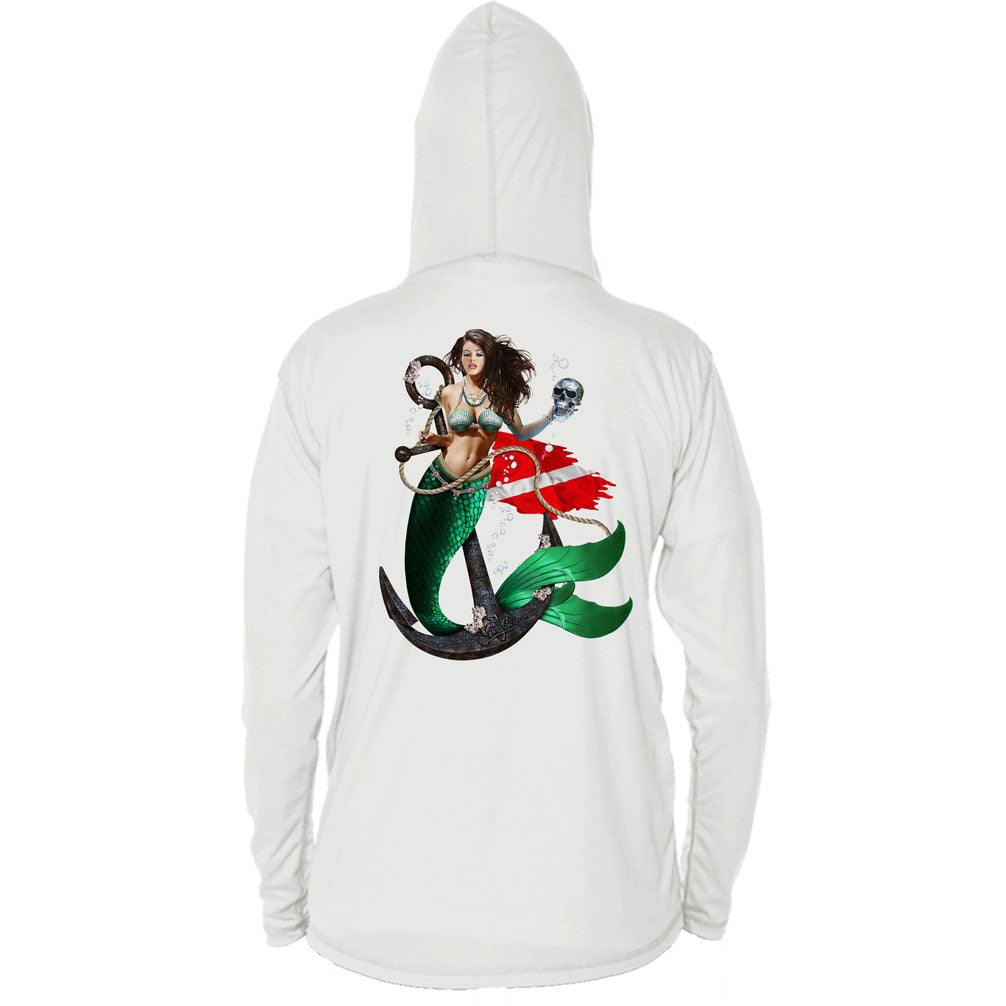 Mermaid Anchor Long Sleeve Performance Hoody